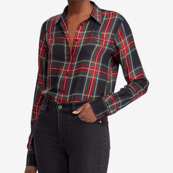 Lauren Ralph Lauren Tops - Lauren Ralph Lauren | Crest Plaid Long-Sleeve Shirt